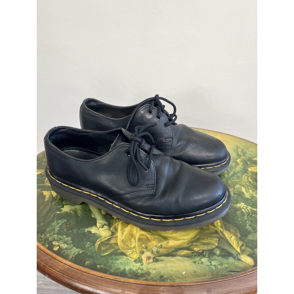 Dr. Martens Vintage Black Leather Oxford Shoes Size 8W